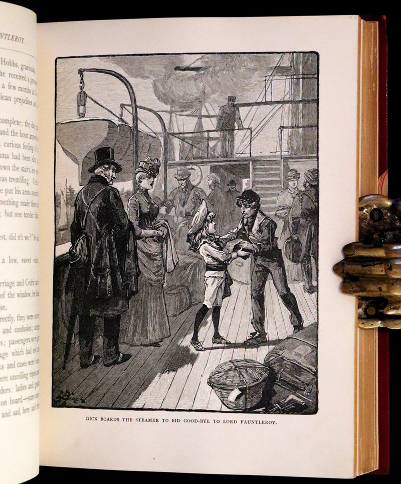1886 Rare First Edition in a beautiful binding - Little Lord Fauntleroy by Frances Hodgson Burnett. Illustrated.