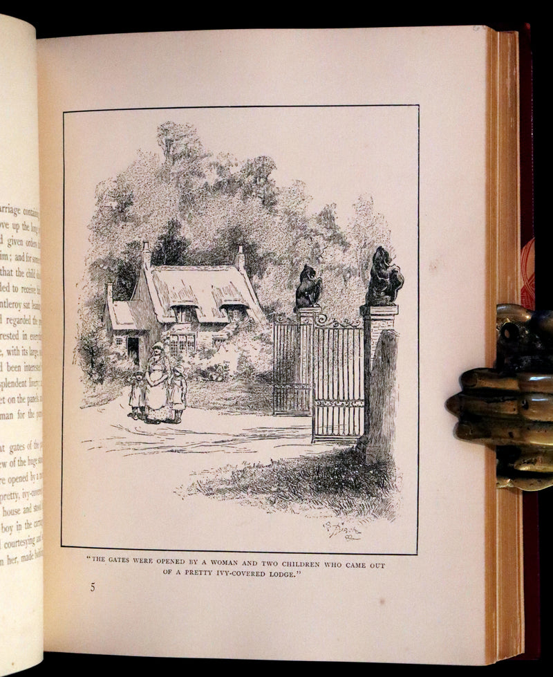 1886 Rare First Edition in a beautiful binding - Little Lord Fauntleroy by Frances Hodgson Burnett. Illustrated.