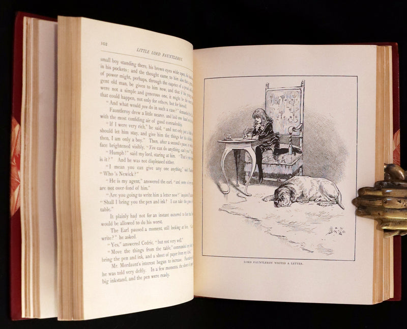 1886 Rare First Edition in a beautiful binding - Little Lord Fauntleroy by Frances Hodgson Burnett. Illustrated.