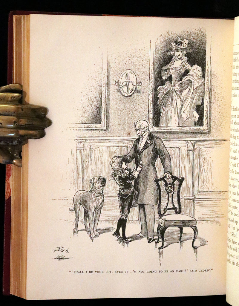 1886 Rare First Edition in a beautiful binding - Little Lord Fauntleroy by Frances Hodgson Burnett. Illustrated.