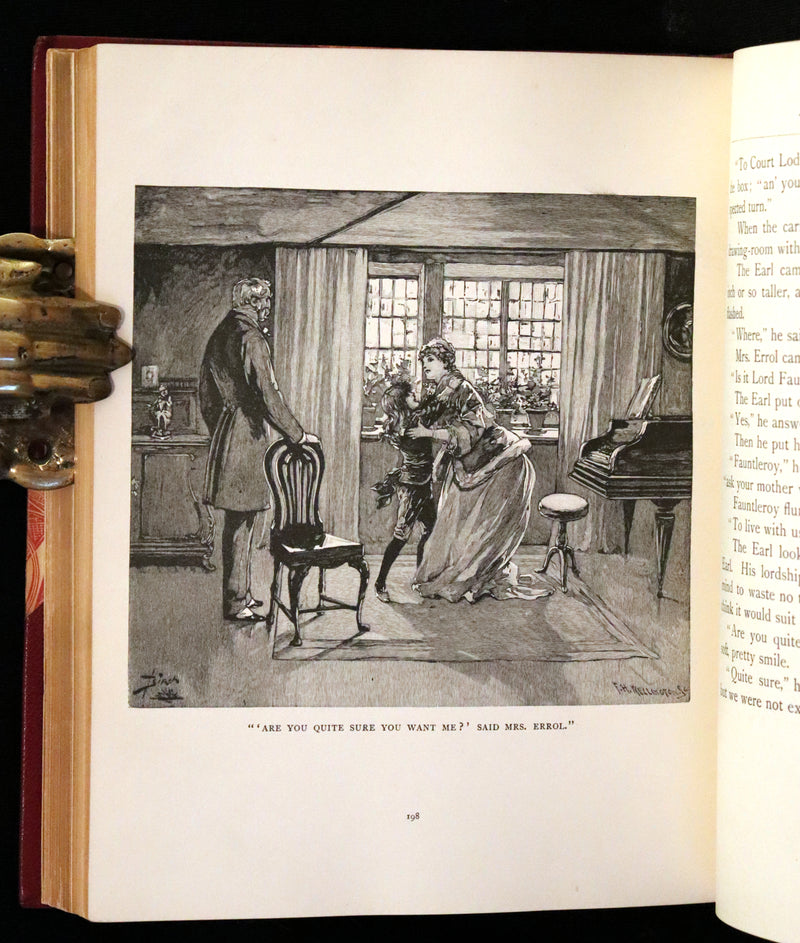 1886 Rare First Edition in a beautiful binding - Little Lord Fauntleroy by Frances Hodgson Burnett. Illustrated.