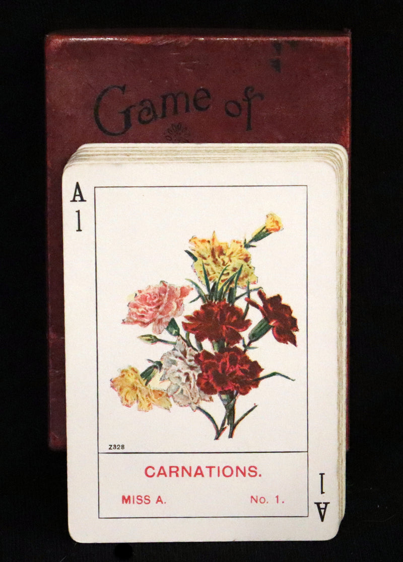 1905 Rare Card Games - The GAME OF FLOWERS  No, 1126 published by The U.S. Playing Card Co. In his Box.