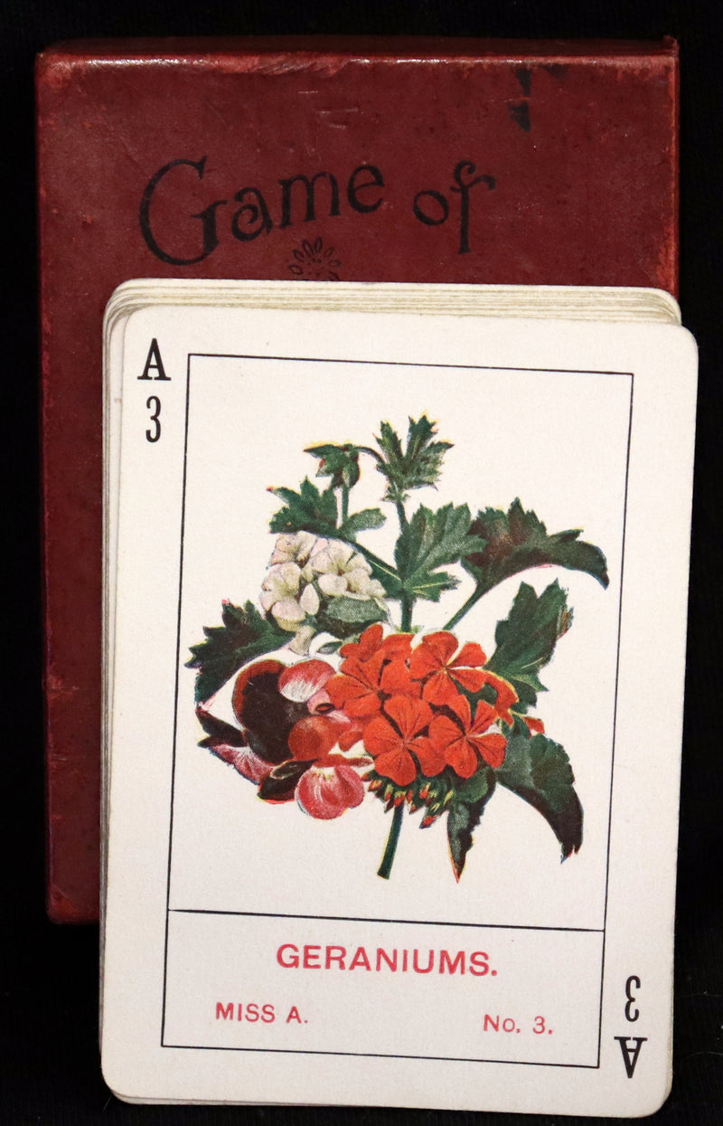 1905 Rare Card Games - The GAME OF FLOWERS  No, 1126 published by The U.S. Playing Card Co. In his Box.