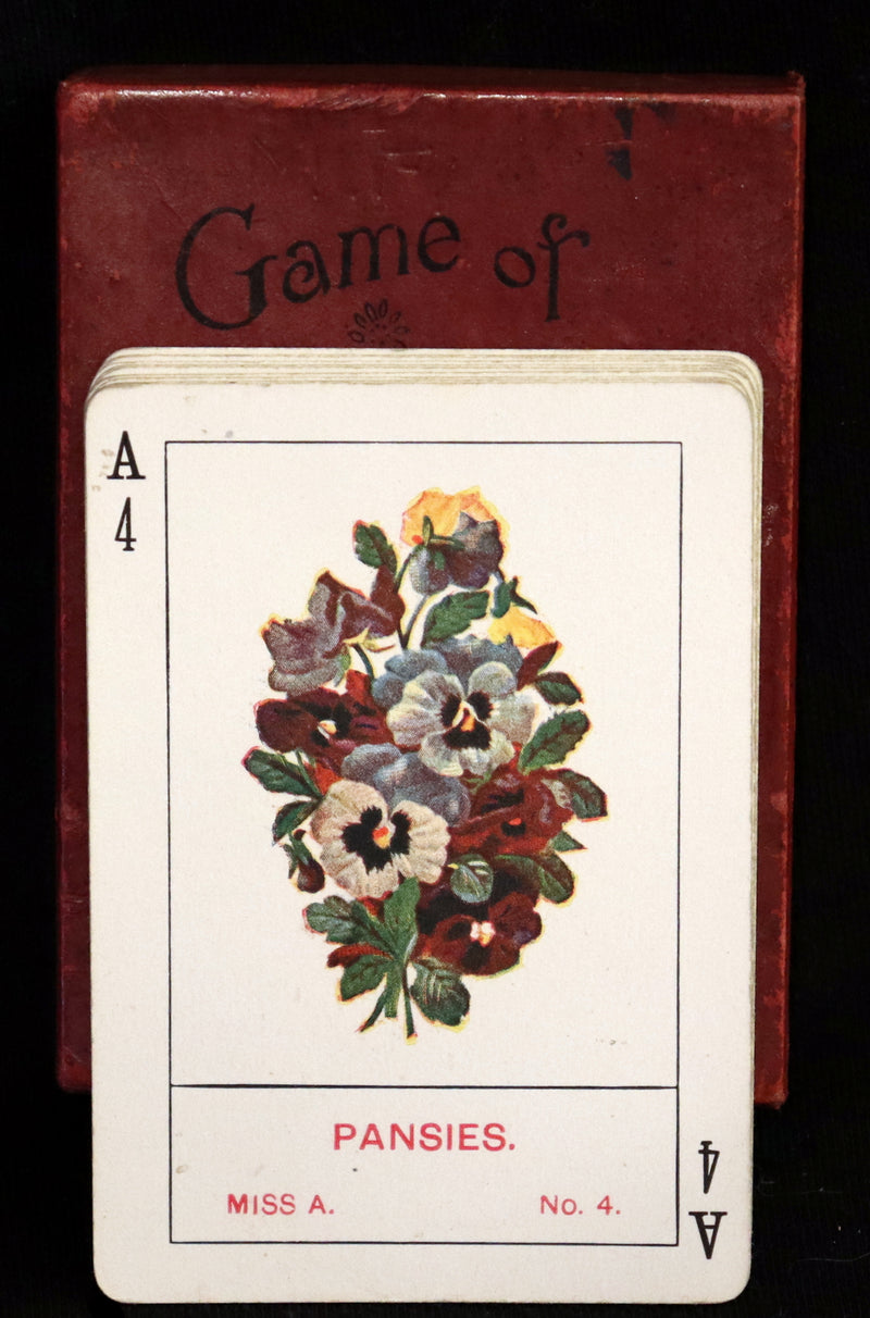 1905 Rare Card Games - The GAME OF FLOWERS  No, 1126 published by The U.S. Playing Card Co. In his Box.