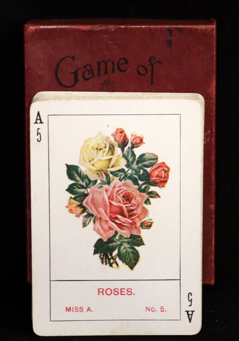 1905 Rare Card Games - The GAME OF FLOWERS  No, 1126 published by The U.S. Playing Card Co. In his Box.