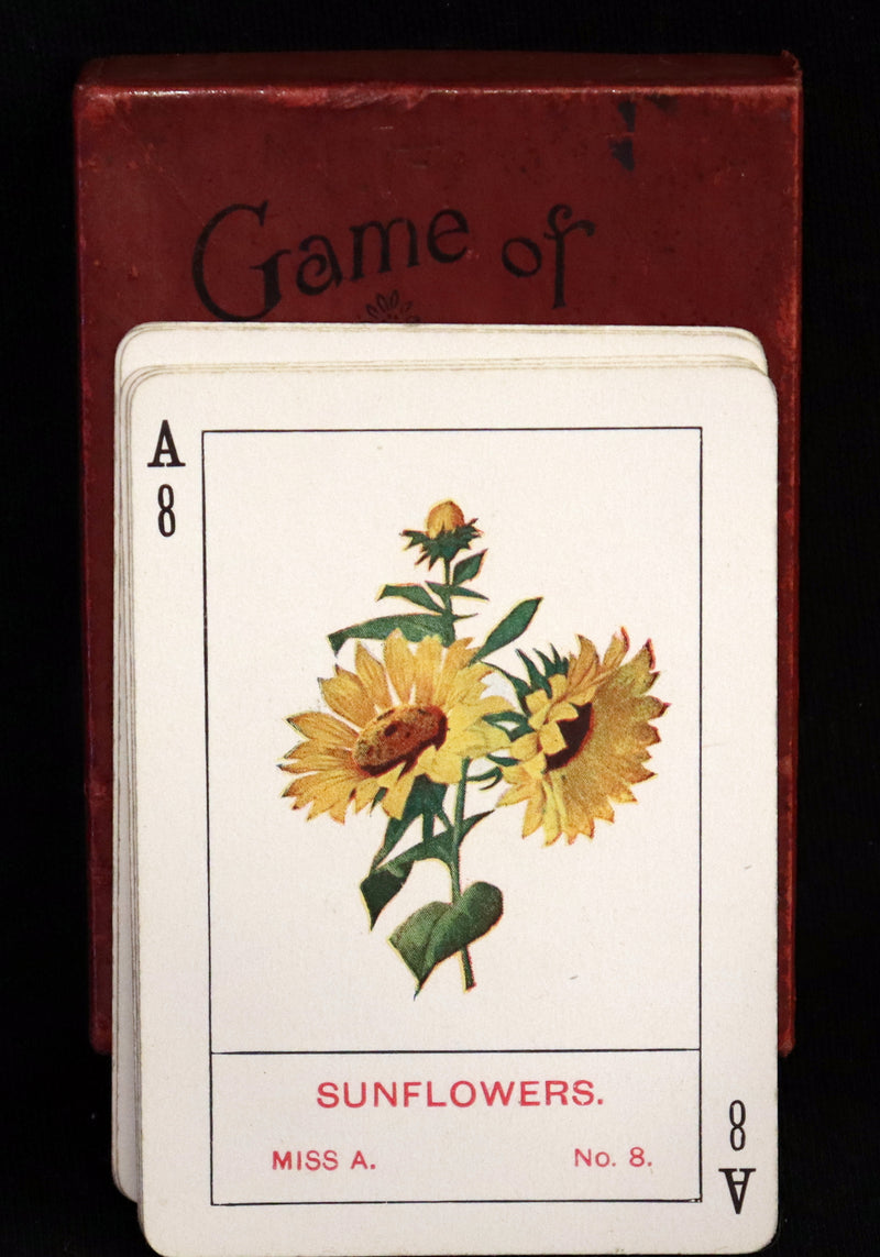 1905 Rare Card Games - The GAME OF FLOWERS  No, 1126 published by The U.S. Playing Card Co. In his Box.