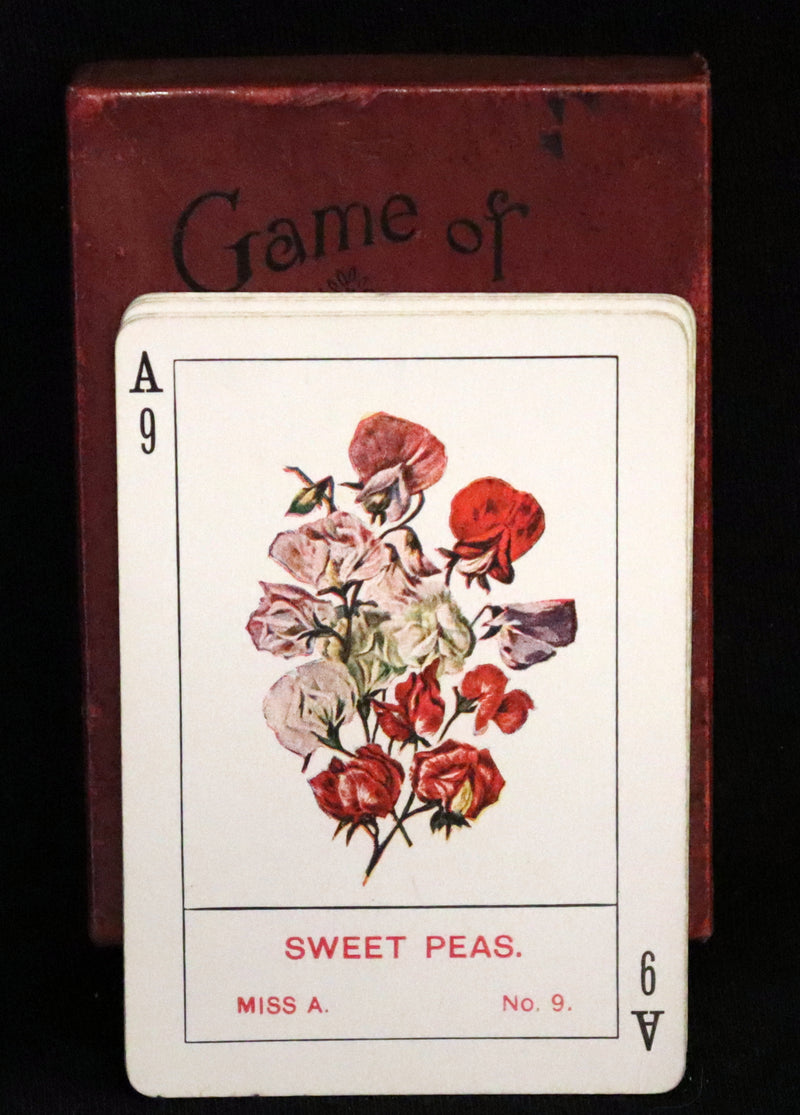 1905 Rare Card Games - The GAME OF FLOWERS  No, 1126 published by The U.S. Playing Card Co. In his Box.