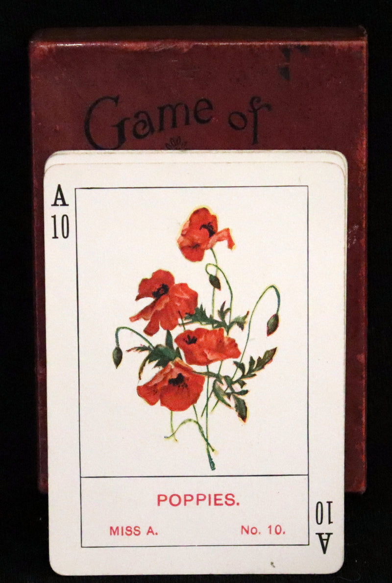 1905 Rare Card Games - The GAME OF FLOWERS  No, 1126 published by The U.S. Playing Card Co. In his Box.