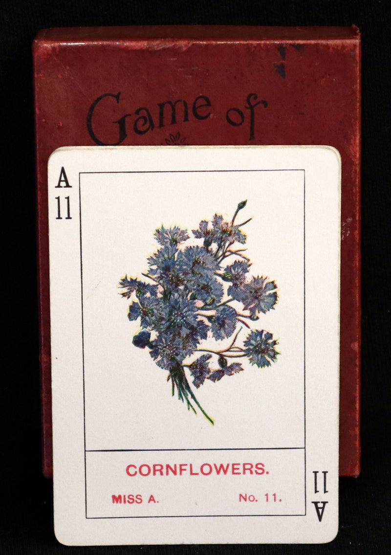 1905 Rare Card Games - The GAME OF FLOWERS  No, 1126 published by The U.S. Playing Card Co. In his Box.