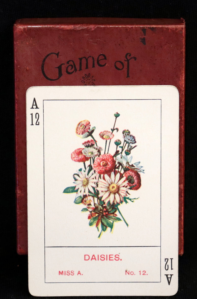 1905 Rare Card Games - The GAME OF FLOWERS  No, 1126 published by The U.S. Playing Card Co. In his Box.