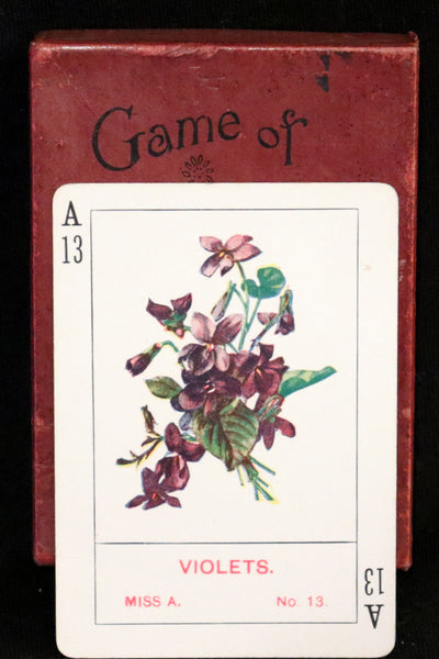 1905 Rare Card Games - The GAME OF FLOWERS  No, 1126 published by The U.S. Playing Card Co. In his Box.