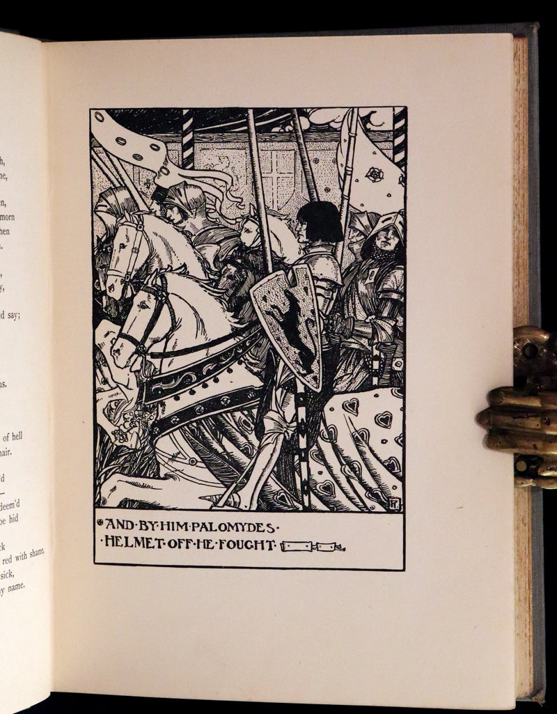 1914 Rare First Edition - Early Poems of William Morris Illustrated by Pre-Raphaelite FLORENCE HARRISON.