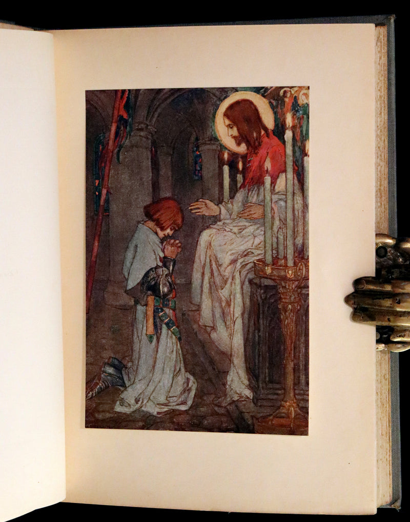 1914 Rare First Edition - Early Poems of William Morris Illustrated by Pre-Raphaelite FLORENCE HARRISON.