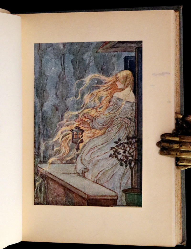 1914 Rare First Edition - Early Poems of William Morris Illustrated by Pre-Raphaelite FLORENCE HARRISON.