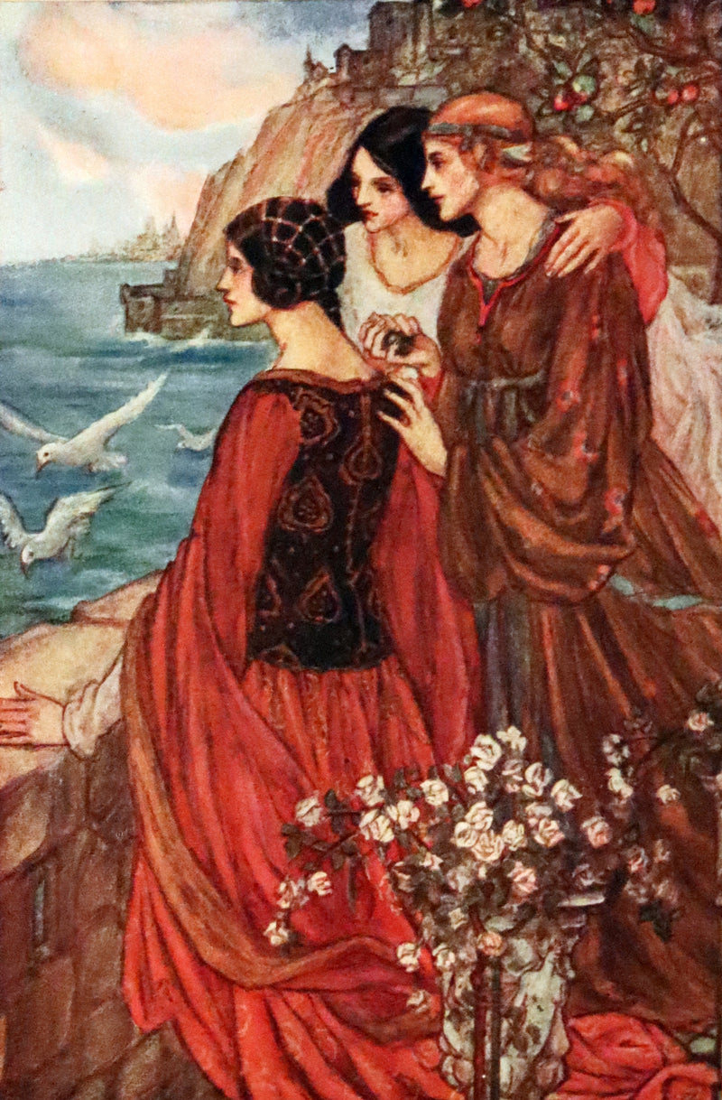 1914 Rare First Edition - Early Poems of William Morris Illustrated by Pre-Raphaelite FLORENCE HARRISON.