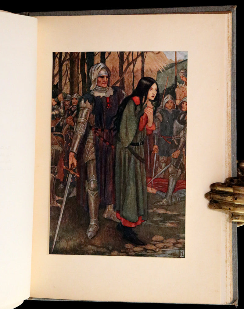 1914 Rare First Edition - Early Poems of William Morris Illustrated by Pre-Raphaelite FLORENCE HARRISON.