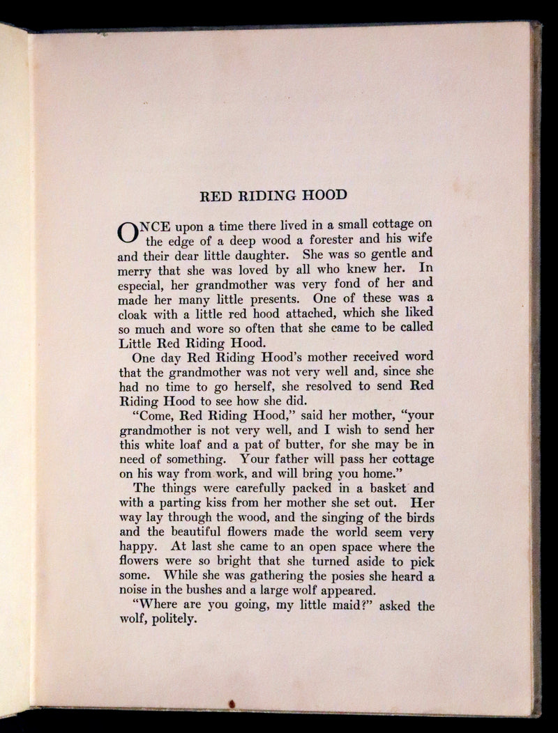 1913 Scarce Edition - Little Red Riding Hood and Other Fairy Tales. Illustrated by Hugo von Hofsten.
