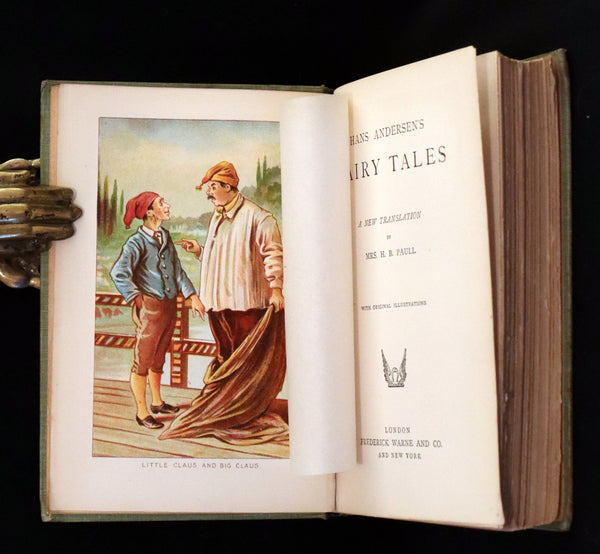 1900 Rare Book - Hans Christian Andersen's FAIRY TALES with original illustrations.