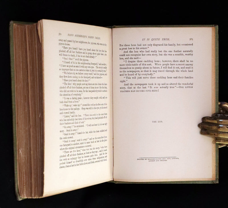 1900 Rare Book - Hans Christian Andersen's FAIRY TALES with original illustrations.