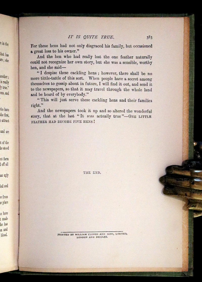 1900 Rare Book - Hans Christian Andersen's FAIRY TALES with original illustrations.