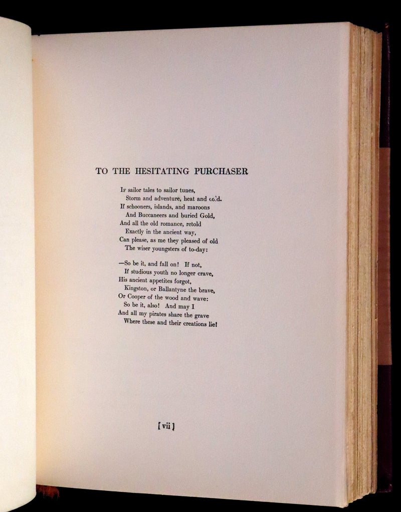 1926 Rare Morocco Binding - TREASURE ISLAND by Stevenson. Illustrated by N. C. Wyeth.
