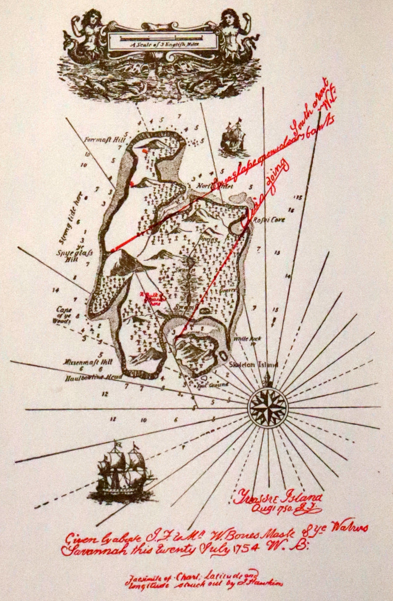 1926 Rare Morocco Binding - TREASURE ISLAND by Stevenson. Illustrated by N. C. Wyeth.