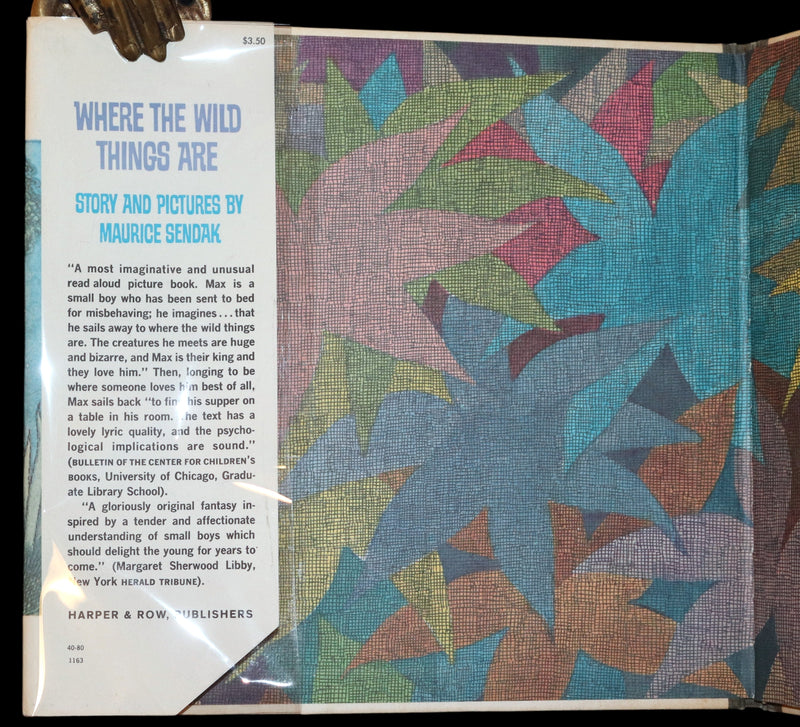 1963 First Caldecott Edition with Dust jacket - Where the Wild Things Are by Maurice Sendak.