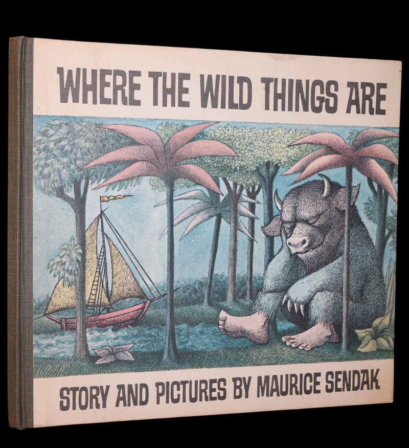 1963 First Caldecott Edition with Dust jacket - Where the Wild Things Are by Maurice Sendak.