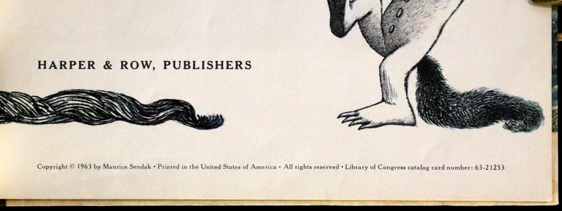 1963 First Caldecott Edition with Dust jacket - Where the Wild Things Are by Maurice Sendak.