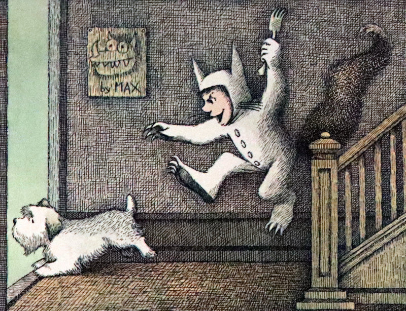 1963 First Caldecott Edition with Dust jacket - Where the Wild Things Are by Maurice Sendak.