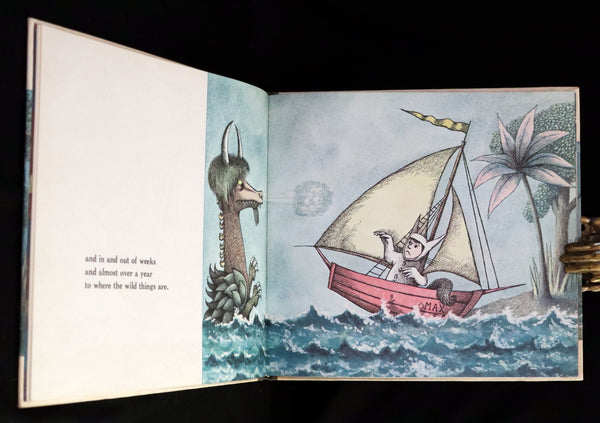 1963 First Caldecott Edition with Dust jacket - Where the Wild Things Are by Maurice Sendak.