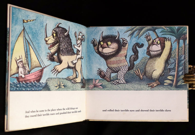 1963 First Caldecott Edition with Dust jacket - Where the Wild Things Are by Maurice Sendak.