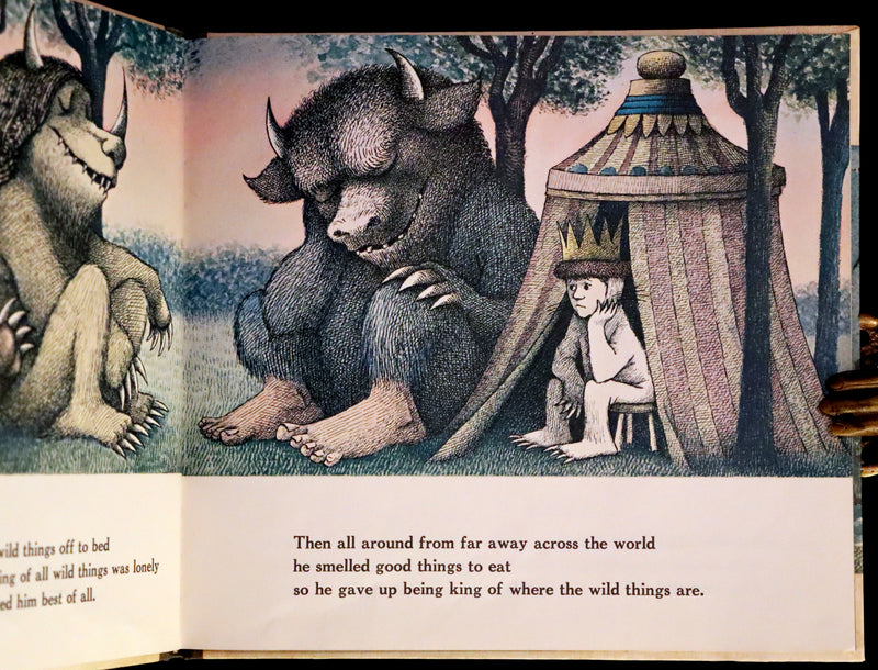 1963 First Caldecott Edition with Dust jacket - Where the Wild Things Are by Maurice Sendak.
