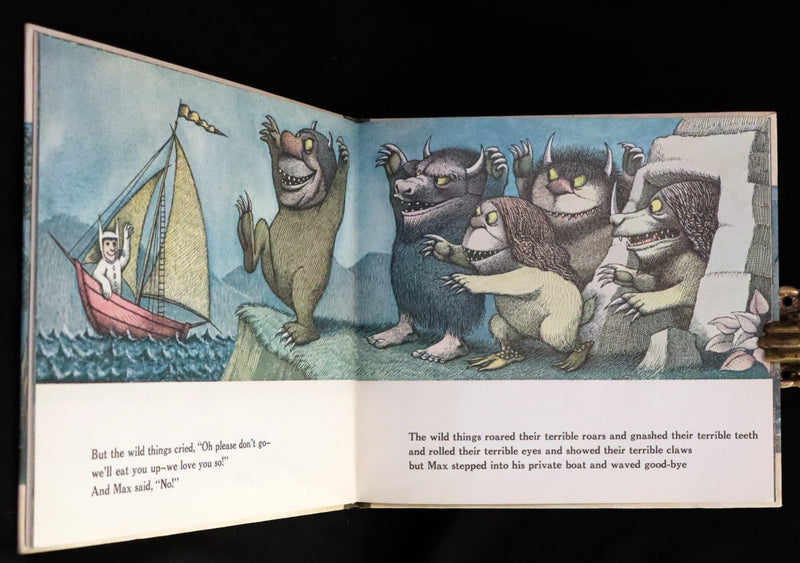 1963 First Caldecott Edition with Dust jacket - Where the Wild Things Are by Maurice Sendak.