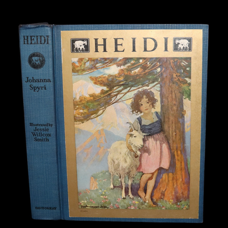 1922 Rare First Edition - HEIDI by Johanna Spyri illustrated by Jessie Willcox Smith.
