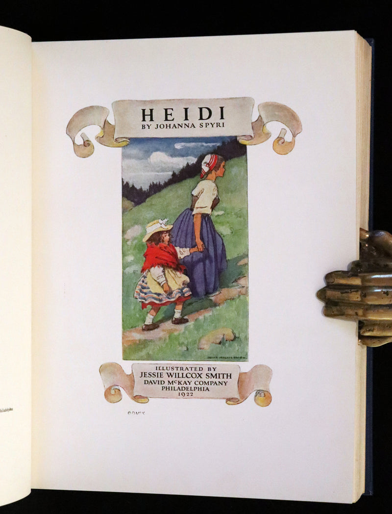 1922 Rare First Edition - HEIDI by Johanna Spyri illustrated by Jessie Willcox Smith.