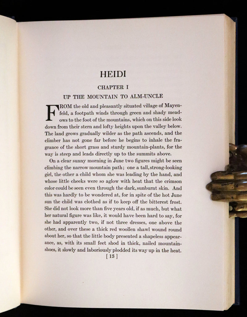 1922 Rare First Edition - HEIDI by Johanna Spyri illustrated by Jessie Willcox Smith.