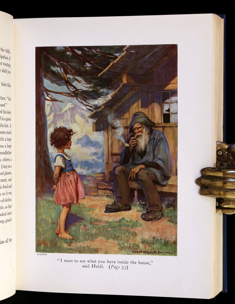 1922 Rare First Edition - HEIDI by Johanna Spyri illustrated by Jessie Willcox Smith.