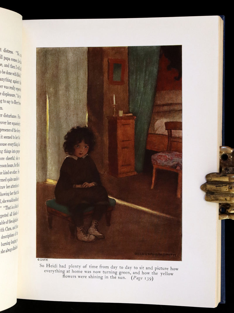 1922 Rare First Edition - HEIDI by Johanna Spyri illustrated by Jessie Willcox Smith.
