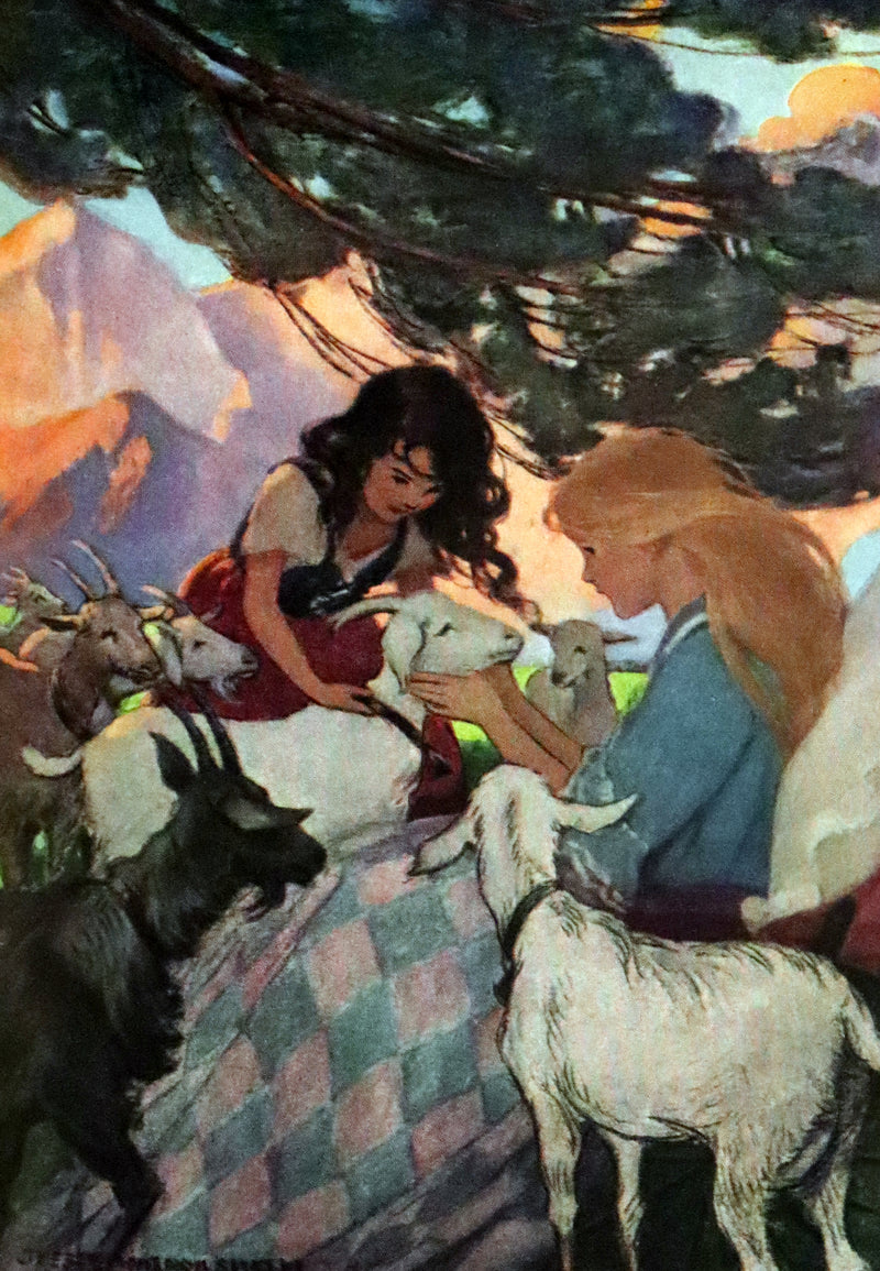 1922 Rare First Edition - HEIDI by Johanna Spyri illustrated by Jessie Willcox Smith.