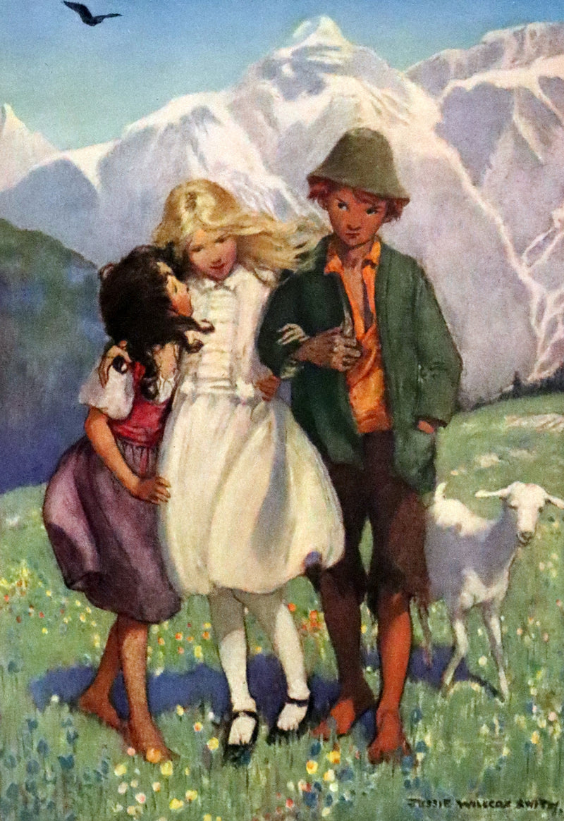 1922 Rare First Edition - HEIDI by Johanna Spyri illustrated by Jessie Willcox Smith.