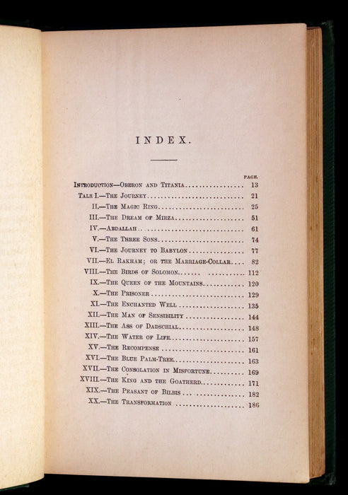 1861 Scarce First Edition - THE MAGIC RING, and other Oriental Fairy Tales by Herder, Liebeskind, & Krummacher.