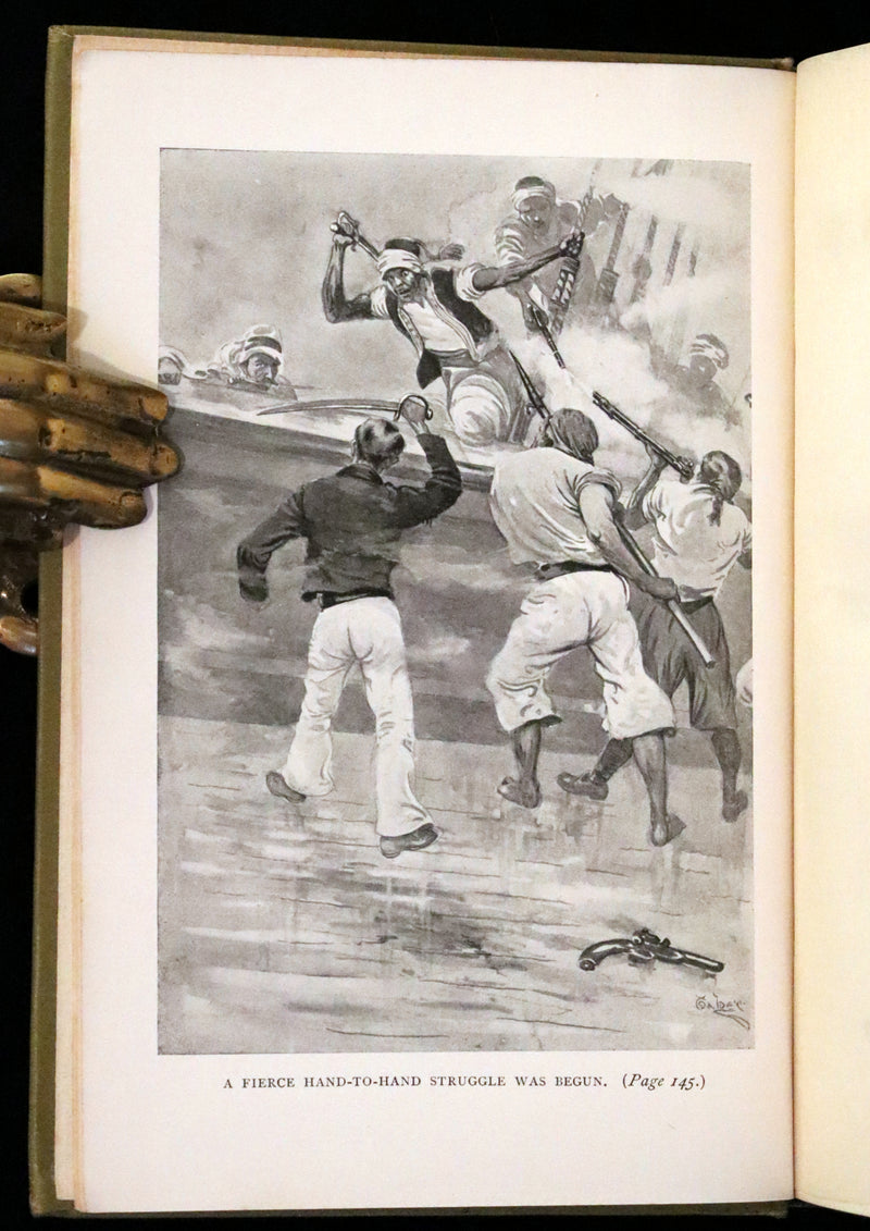 1898 Rare First Edition - In Pirate Waters, A Tale of the American Navy by Kirk Munroe. Illustrated.
