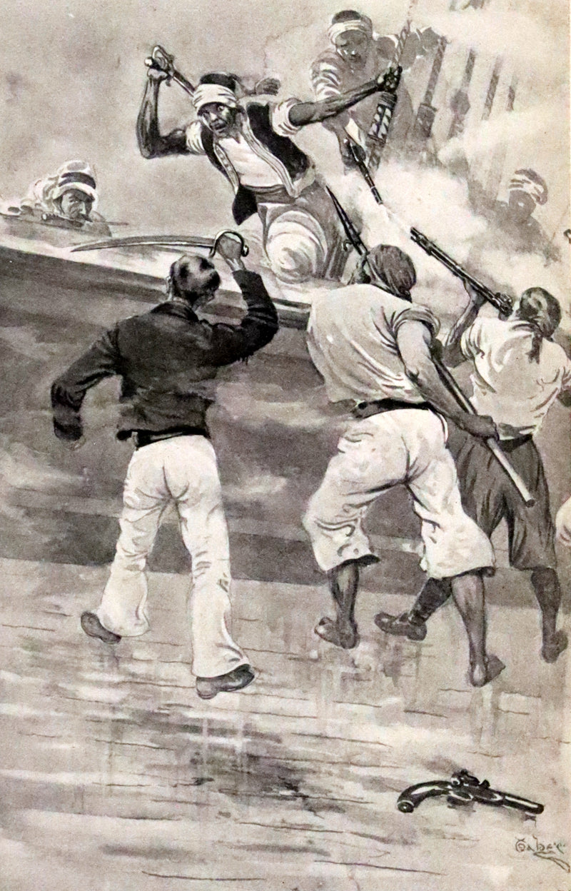 1898 Rare First Edition - In Pirate Waters, A Tale of the American Navy by Kirk Munroe. Illustrated.