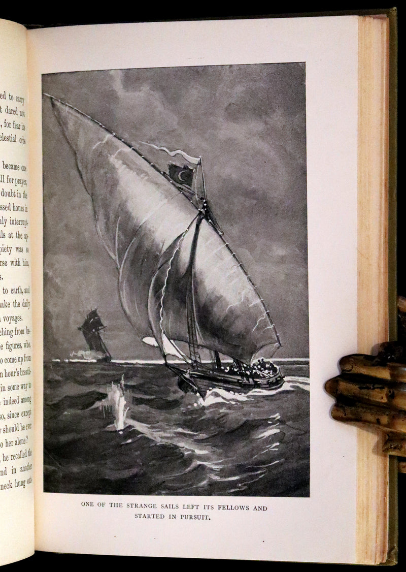 1898 Rare First Edition - In Pirate Waters, A Tale of the American Navy by Kirk Munroe. Illustrated.
