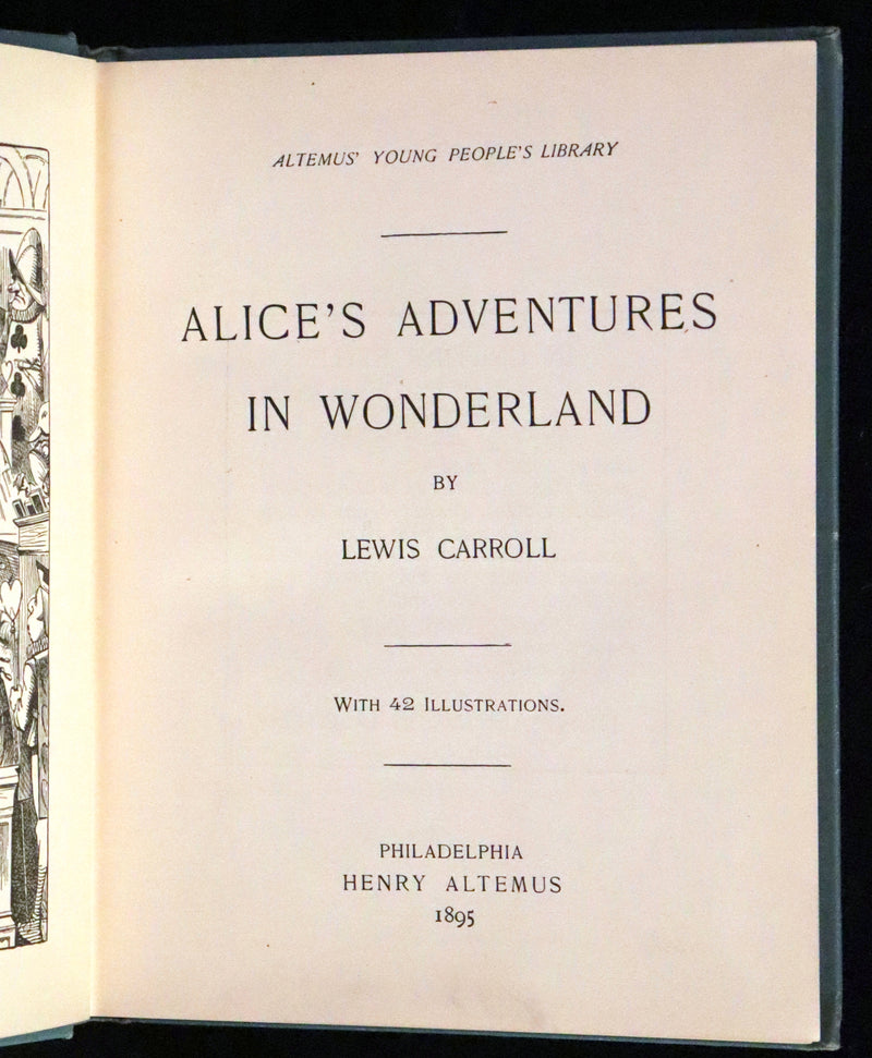 1895 Rare Altemus Edition - Alice's Adventures in Wonderland by Lewis Carroll.