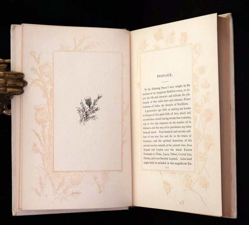 1894 Rare Edition - THE LIGHT OF ASIA or The Great Renunciation. Being The Life and Teaching of Gautama Prince of India and Founder of Buddhism.
