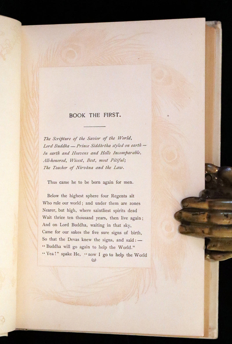 1894 Rare Edition - THE LIGHT OF ASIA or The Great Renunciation. Being The Life and Teaching of Gautama Prince of India and Founder of Buddhism.