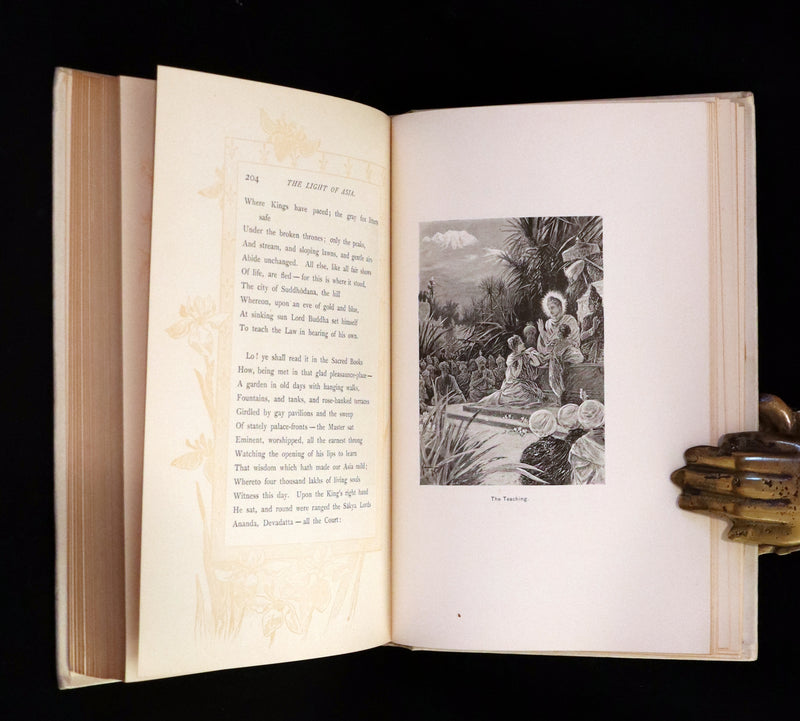 1894 Rare Edition - THE LIGHT OF ASIA or The Great Renunciation. Being The Life and Teaching of Gautama Prince of India and Founder of Buddhism.