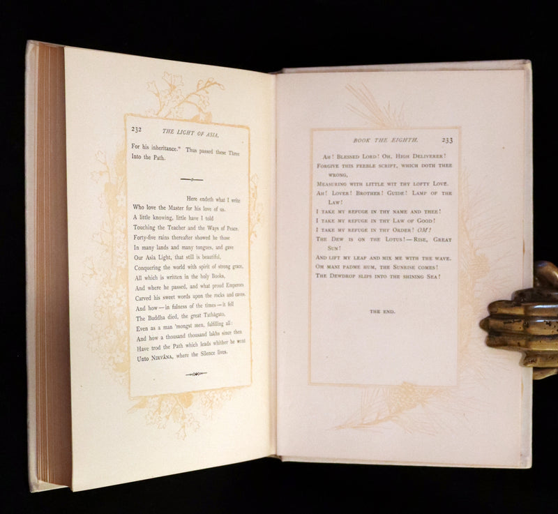 1894 Rare Edition - THE LIGHT OF ASIA or The Great Renunciation. Being The Life and Teaching of Gautama Prince of India and Founder of Buddhism.